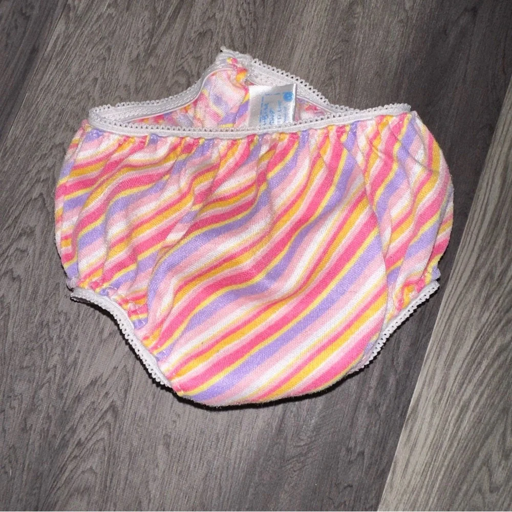 Build A Bear Flower Cotton Candy Striped Underwear Undies Panties Cotton Clothes